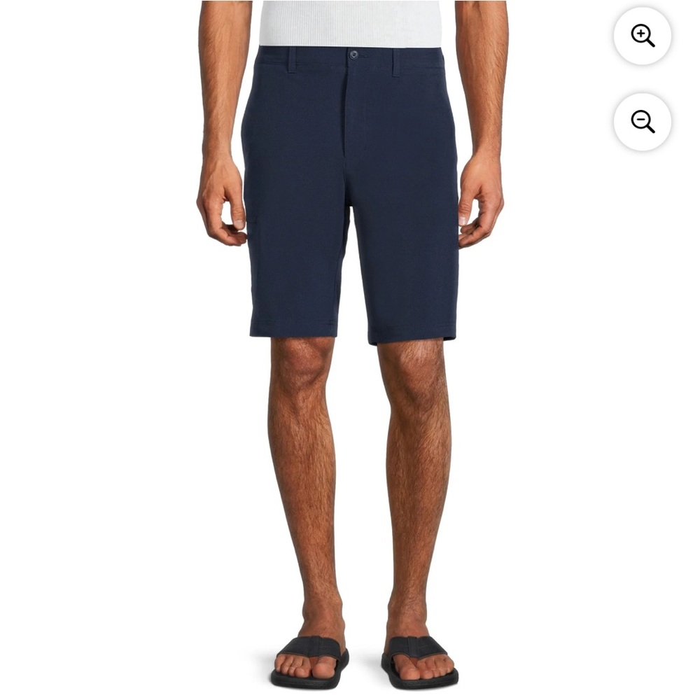 NWT! Ben Hogan Men's Performance Navy Active Stretch Golf Cargo Shorts, Size 46